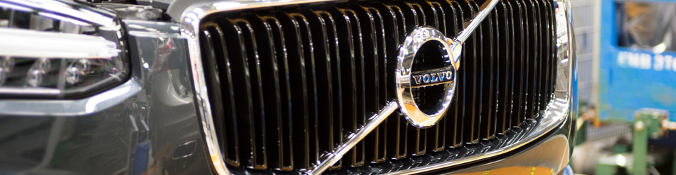 front grill of Volvo car